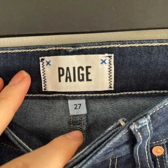 NWT PAIGE Hoxton Crop Jeans – High-Rise Skinny – Size 27
