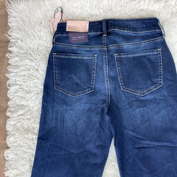 NYDJ Marilyn Straight Cool Embrace Lift Tick Technology Women Size 0