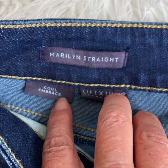 NYDJ Marilyn Straight Cool Embrace Lift Tick Technology Women Size 0
