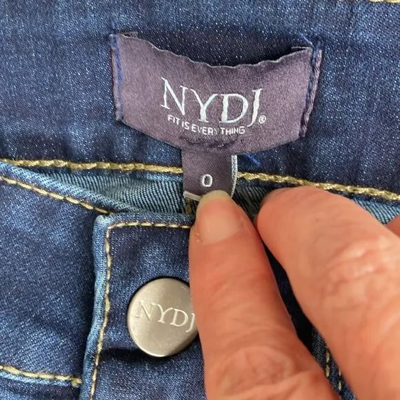 NYDJ Marilyn Straight Cool Embrace Lift Tick Technology Women Size 0