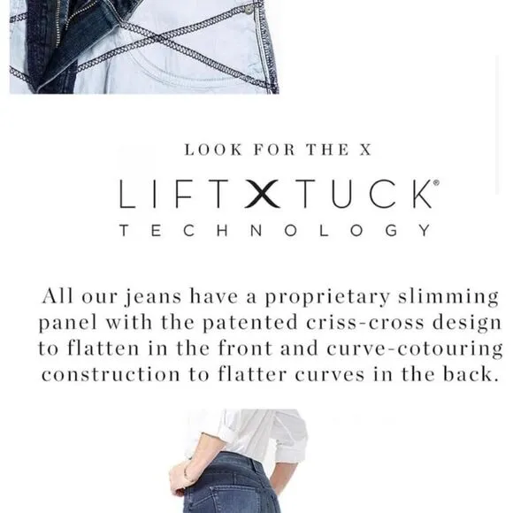 NYDJ Marilyn Straight Cool Embrace Lift Tick Technology Women Size 0