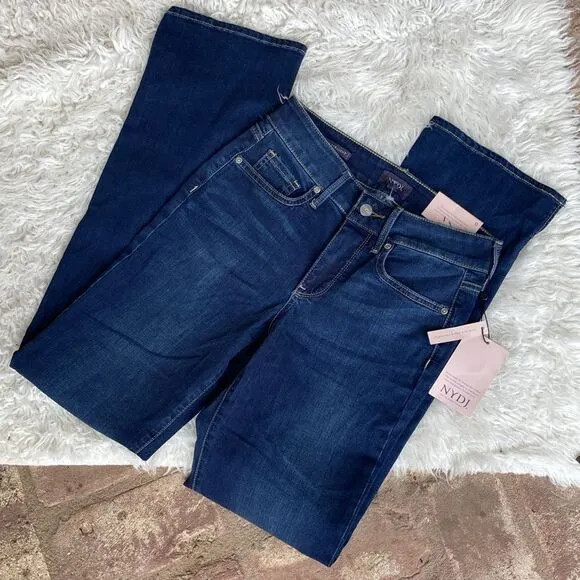 NYDJ Marilyn Straight Cool Embrace Lift Tick Technology Women Size 0