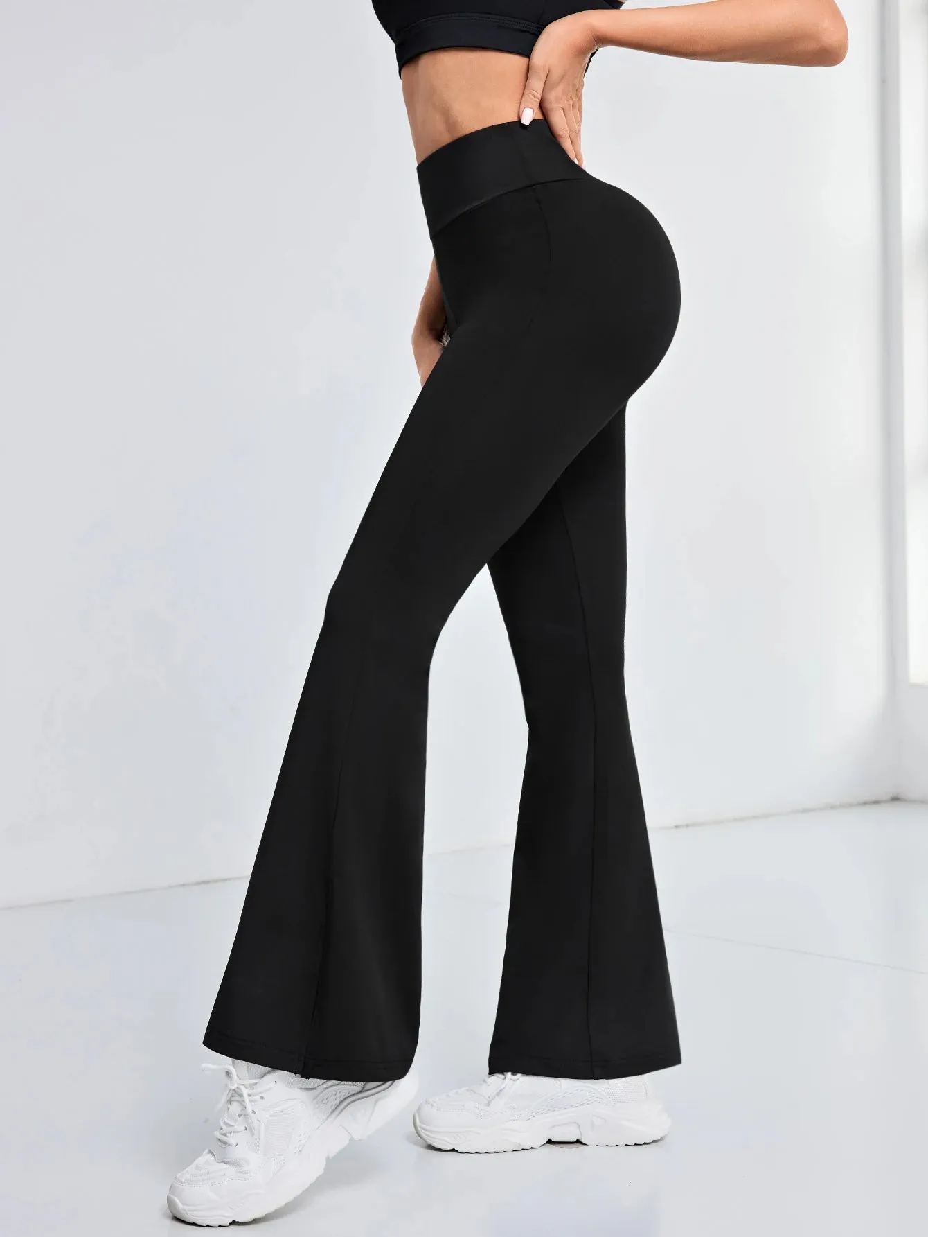 Obsidian Phoenix Women's Luxury High-Waist Flare Leggings