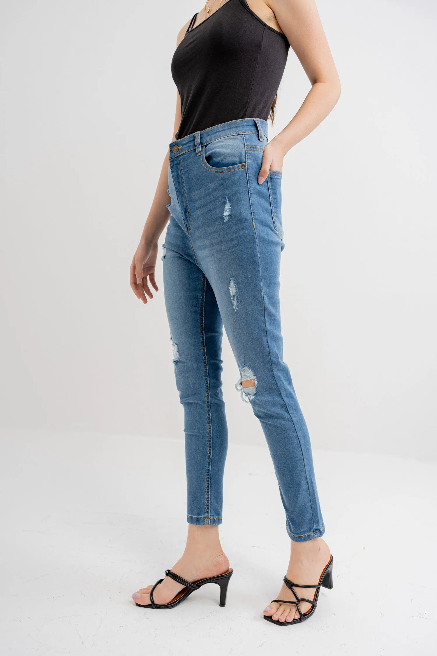 Ocean Blue Denim Jeans
