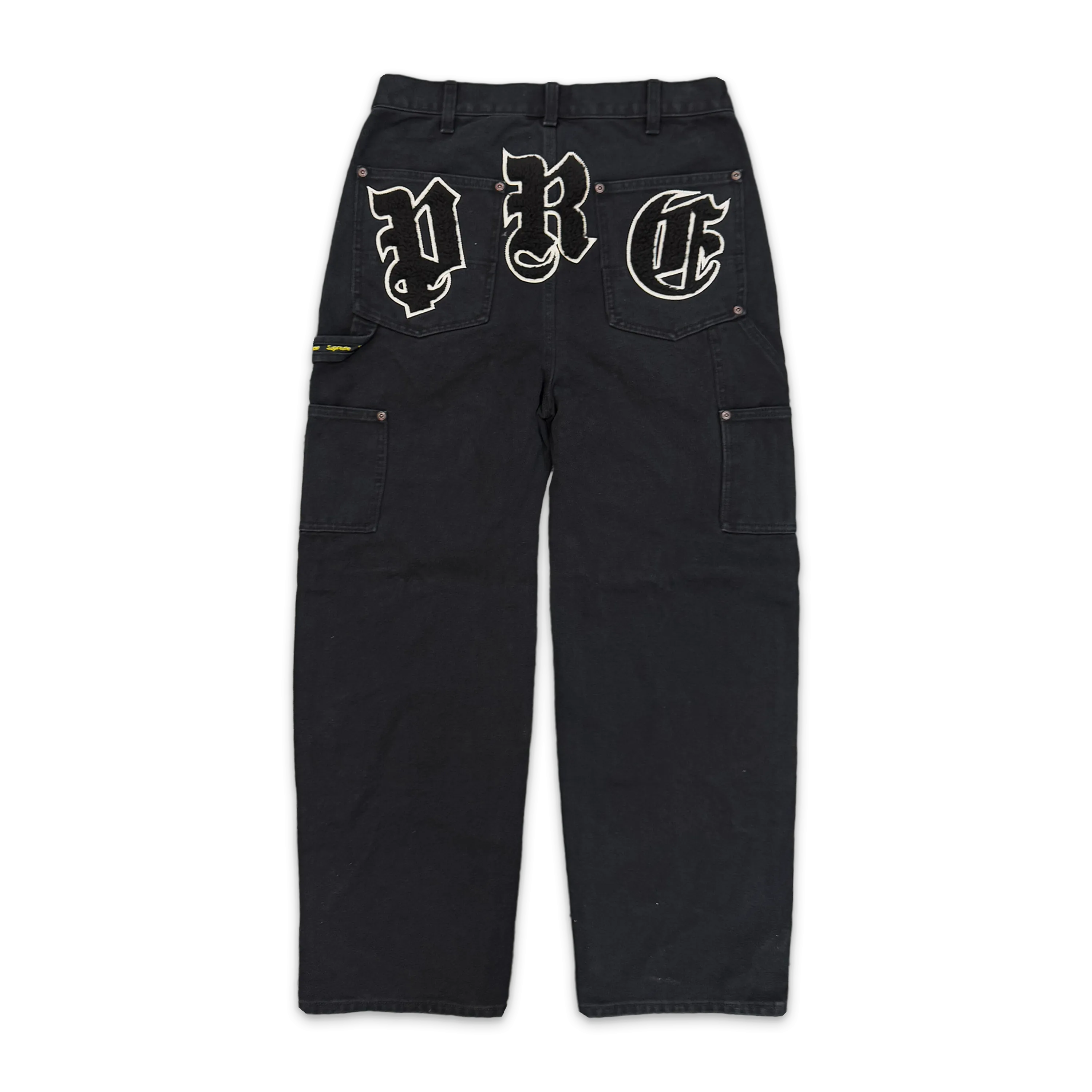 Old English Canvas Double Knee Painter Pant "Black"