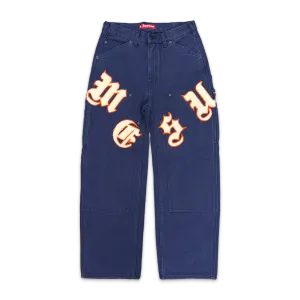 Old English Canvas Double Knee Painter Pant "Navy"