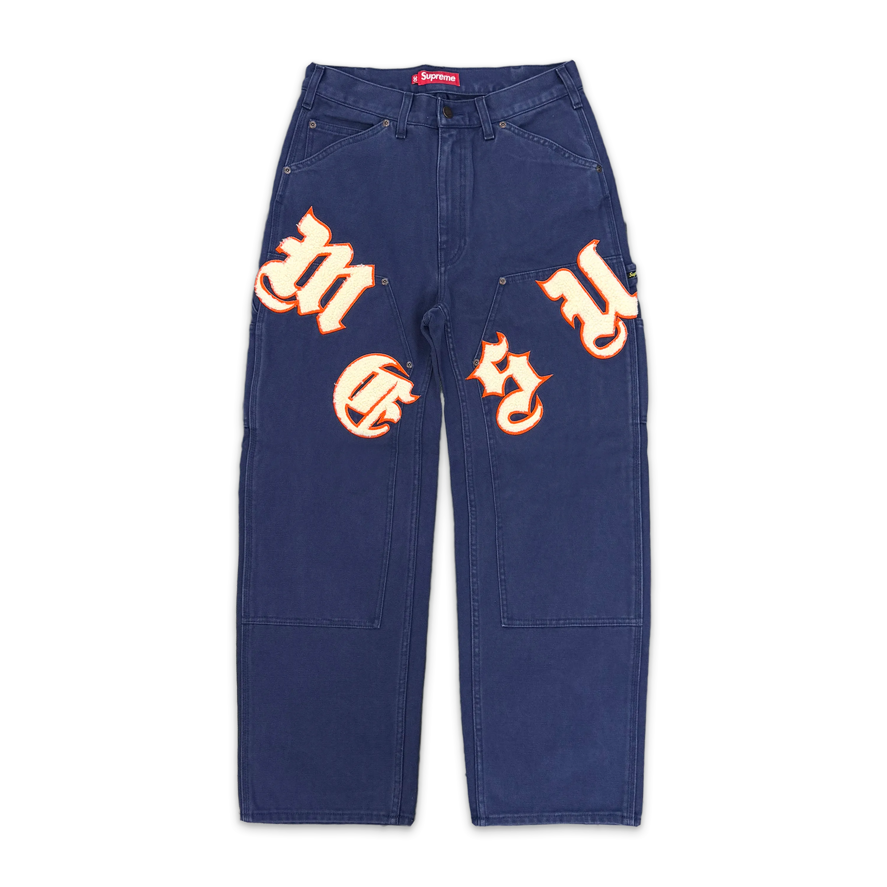Old English Canvas Double Knee Painter Pant "Navy"