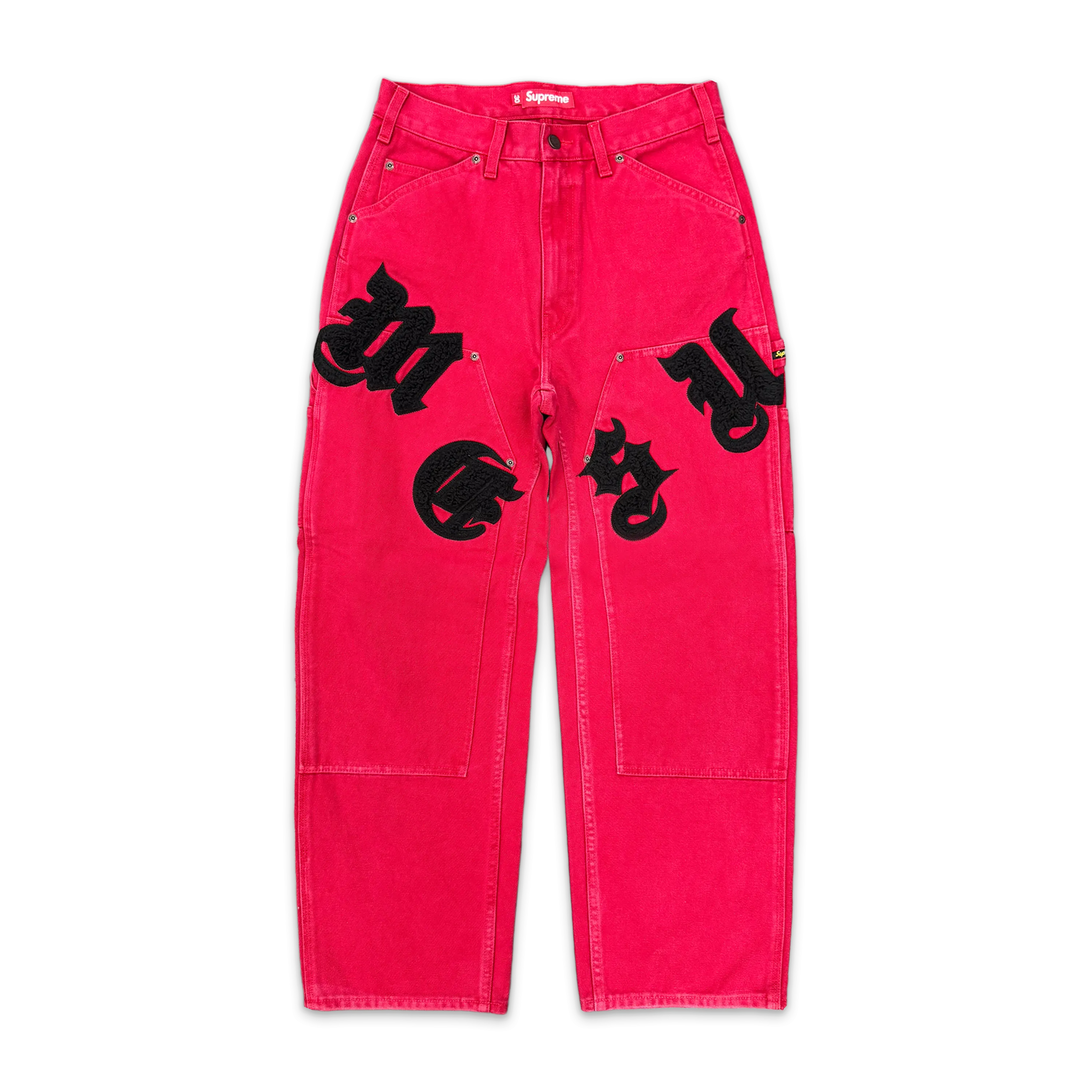 Old English Canvas Double Knee Painter Pant "Red"