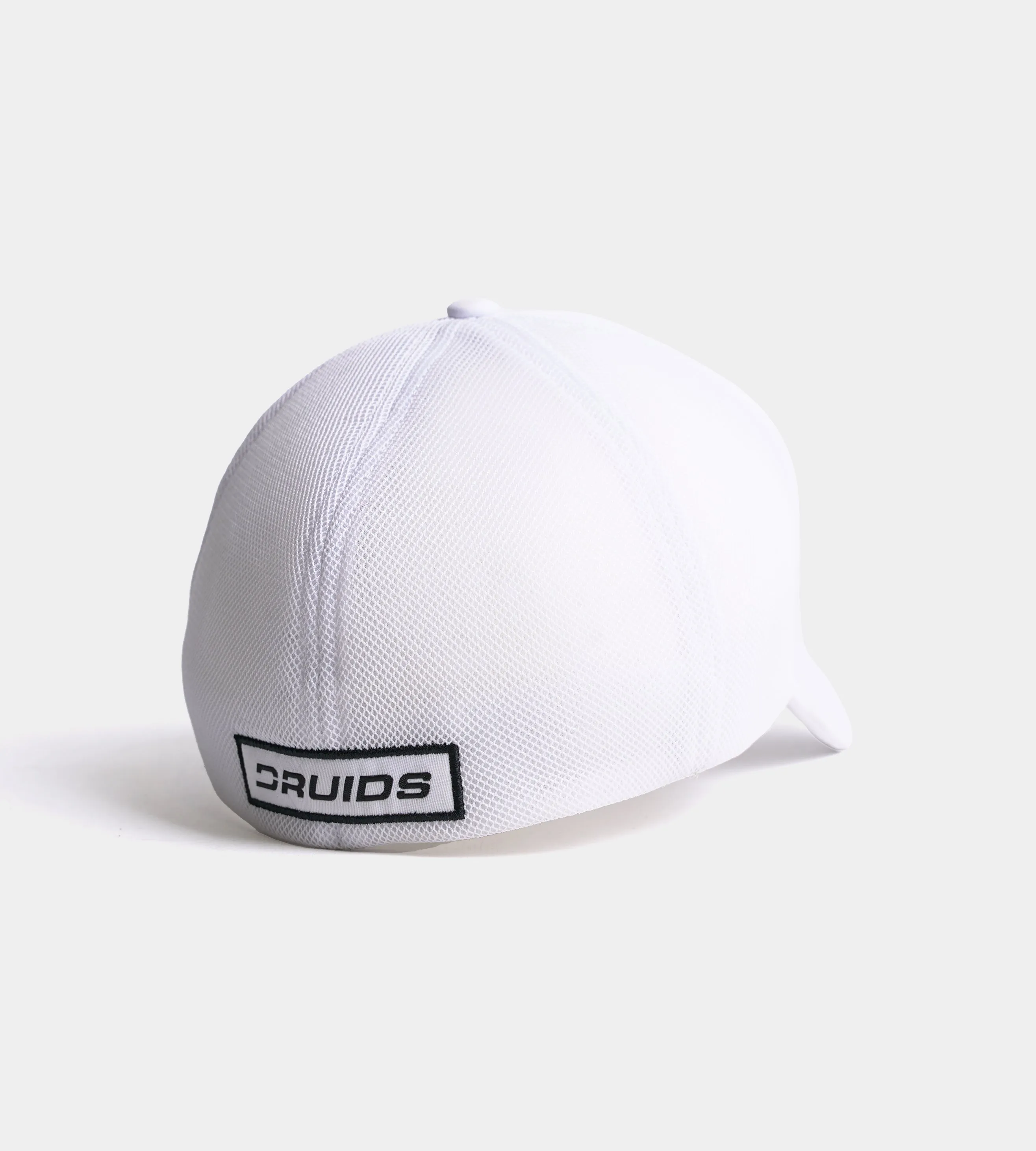 OUTLINE FITTED TRUCKER CAP - WHITE