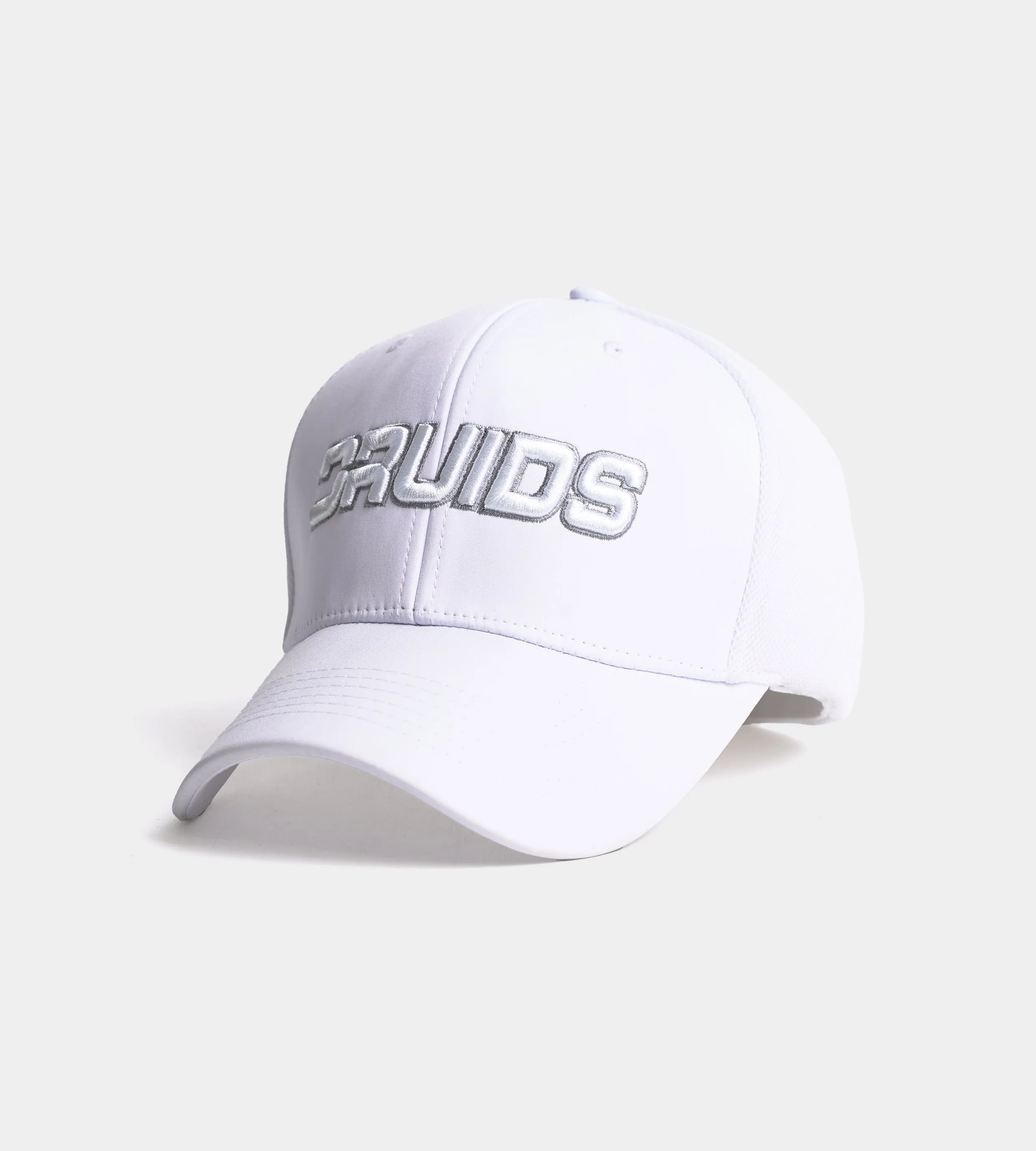 OUTLINE FITTED TRUCKER CAP - WHITE