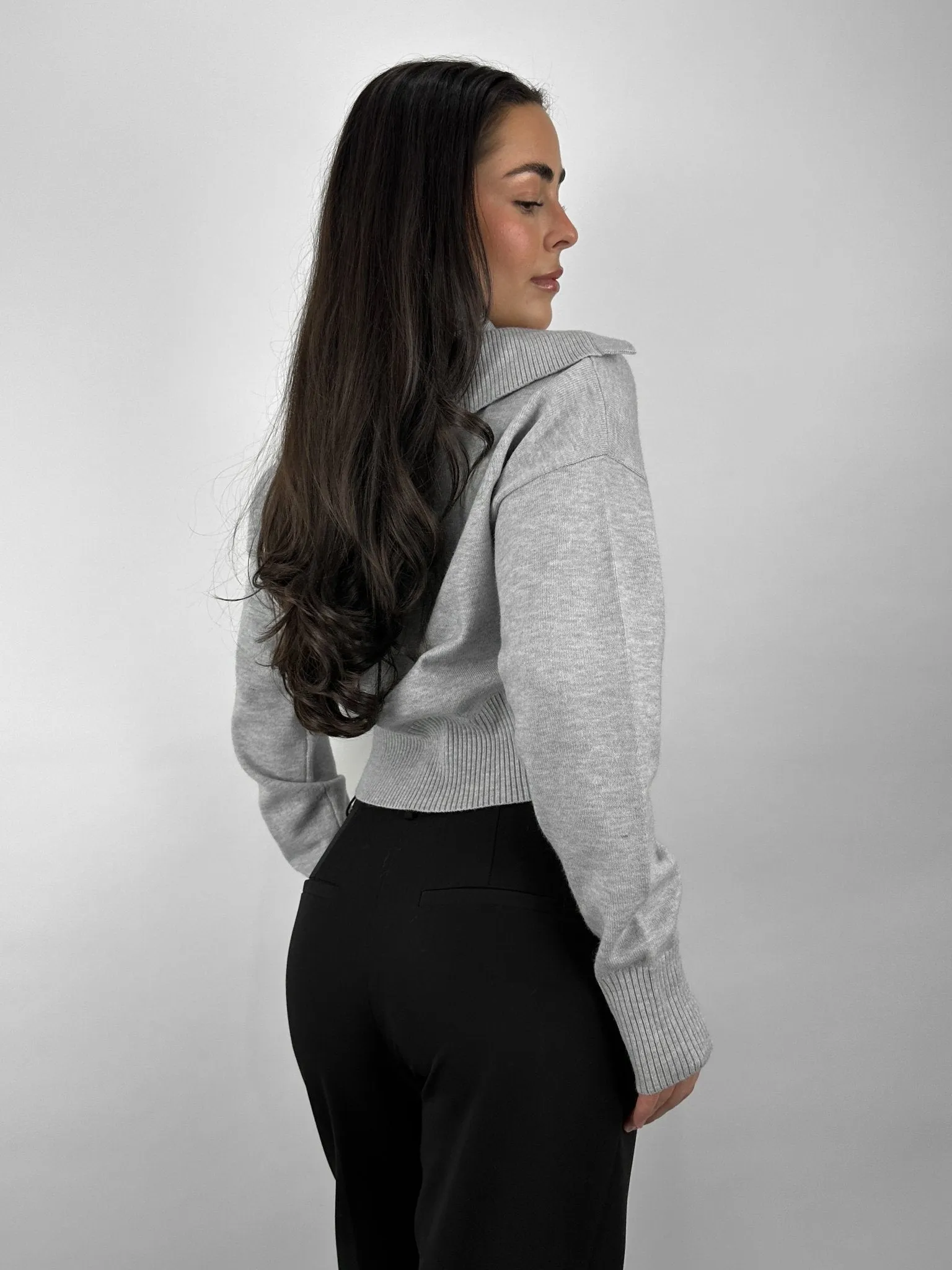 Oversized Collar Button Down Cardigan
