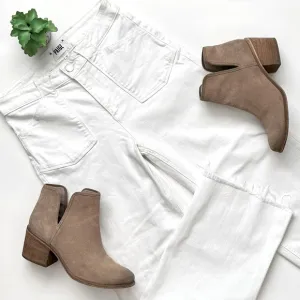 Paige Nellie Utility Pocket Pants Crisp White Wide Leg Crop Jeans Sailor 26