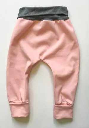 Pantalon évolutif Jeans twill rose coupe jogger