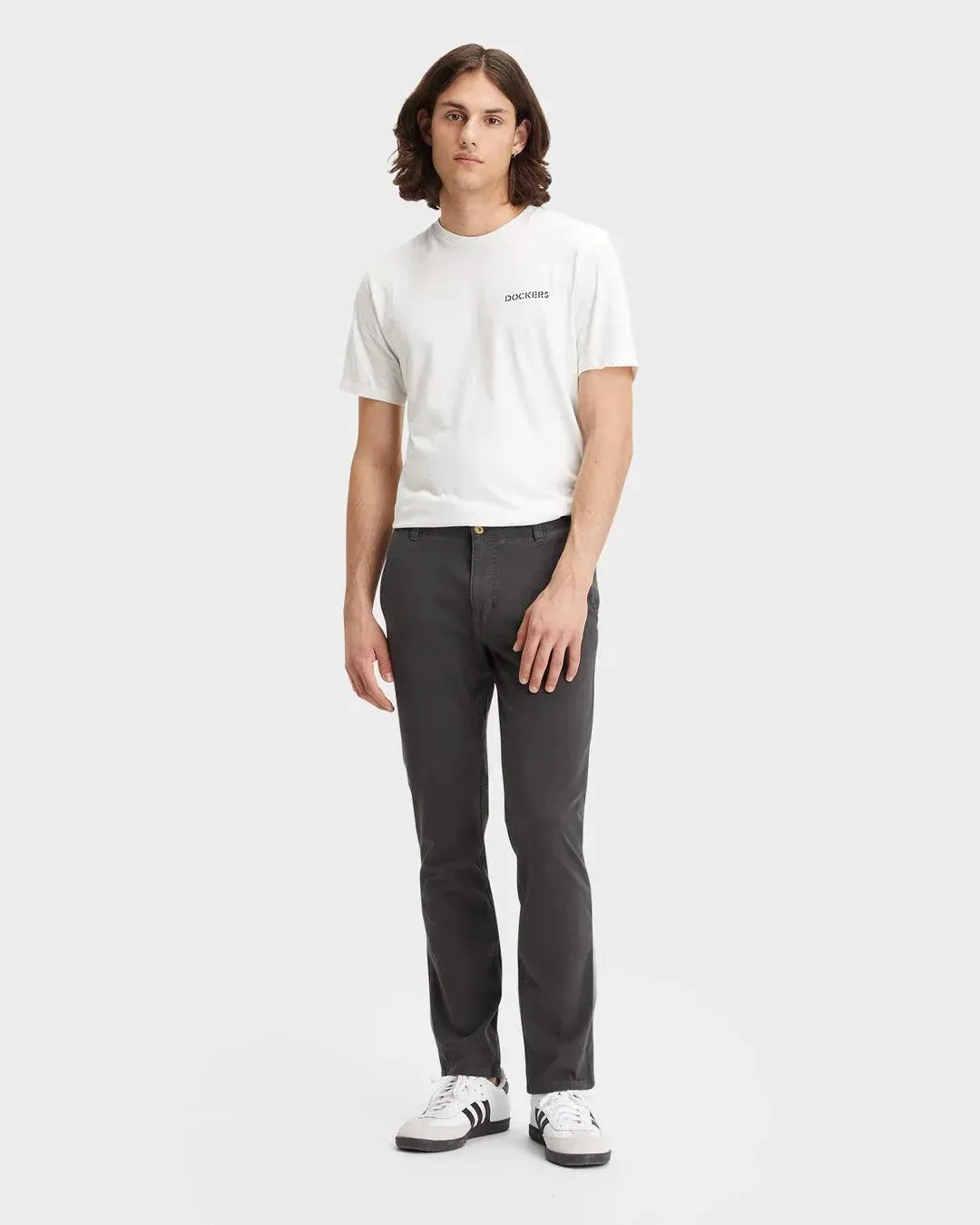 Pantalones Chinos Dockers® Smart 360 Flex™ Alpha Skinny Fit Steelhead Grey