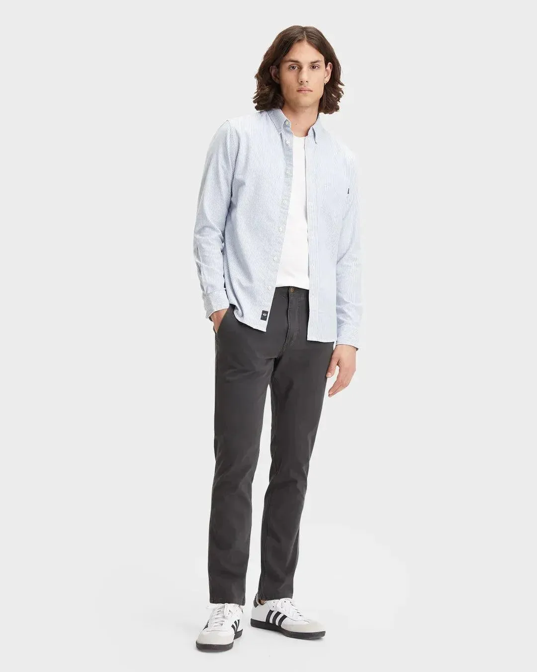 Pantalones Chinos Dockers® Smart 360 Flex™ Alpha Skinny Fit Steelhead Grey