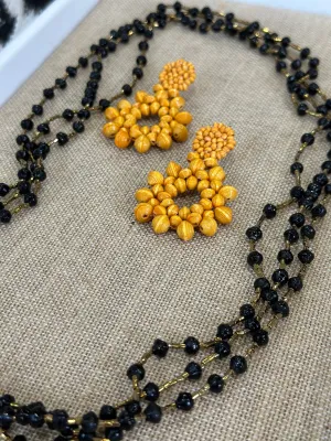 Paper Rope Necklace {black}