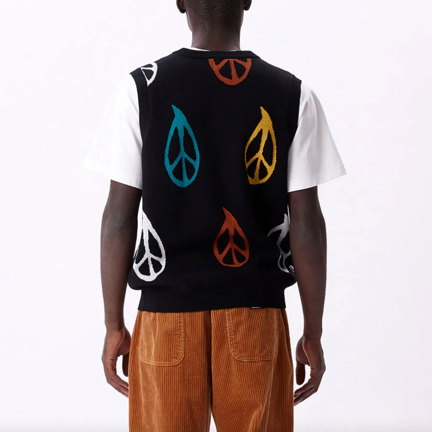 Peaced sweater vest