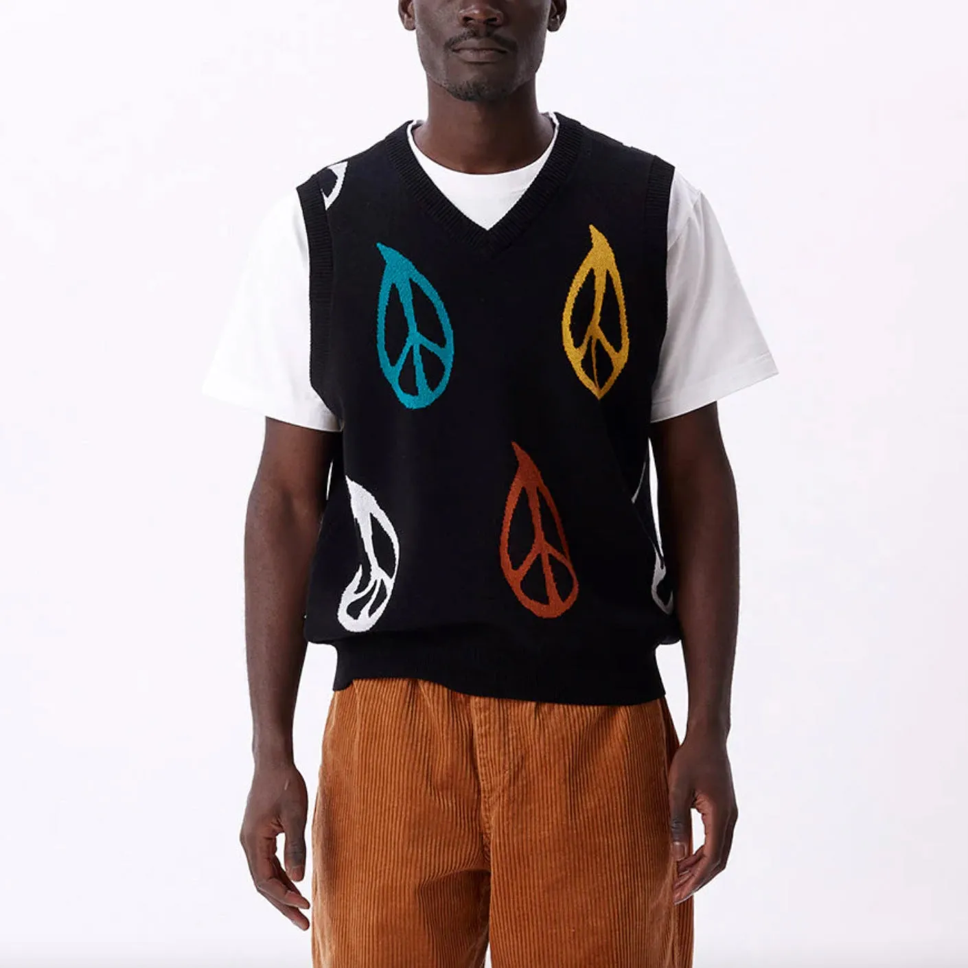 Peaced sweater vest
