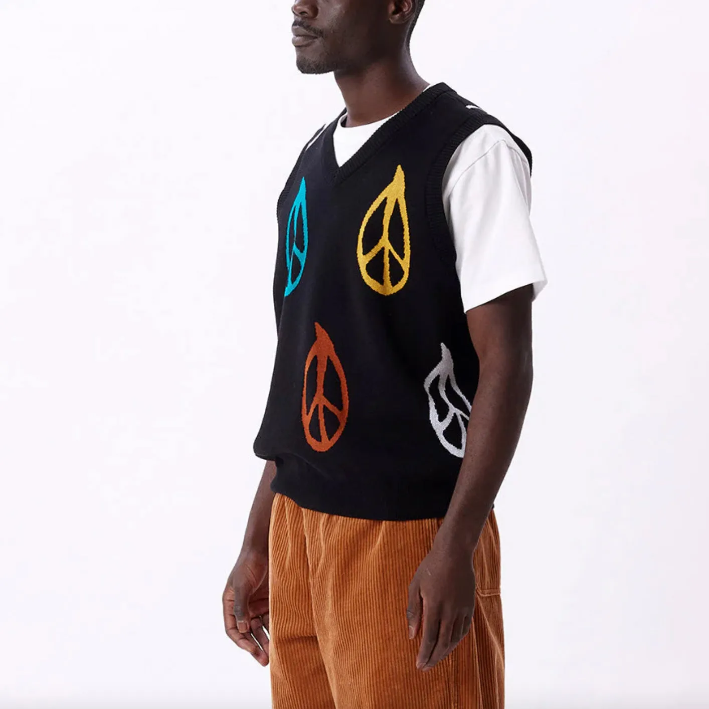 Peaced sweater vest
