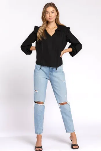 Penelope Blouse in Black