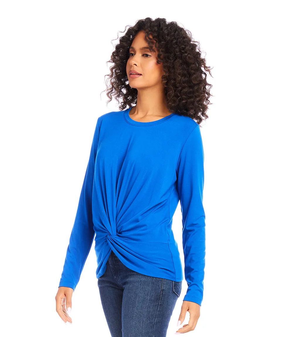 Petite Size Twist Front Top