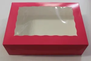 Pink window Cupcake Box