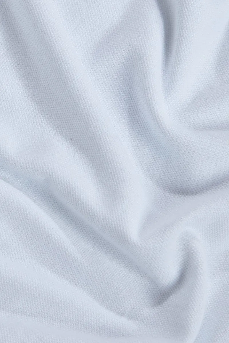 Pique T-Shirt (LS) In White