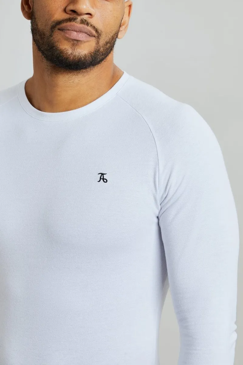 Pique T-Shirt (LS) In White