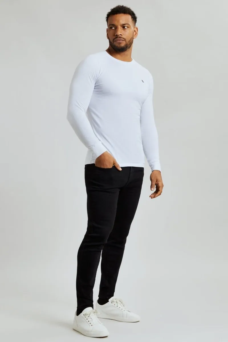 Pique T-Shirt (LS) In White