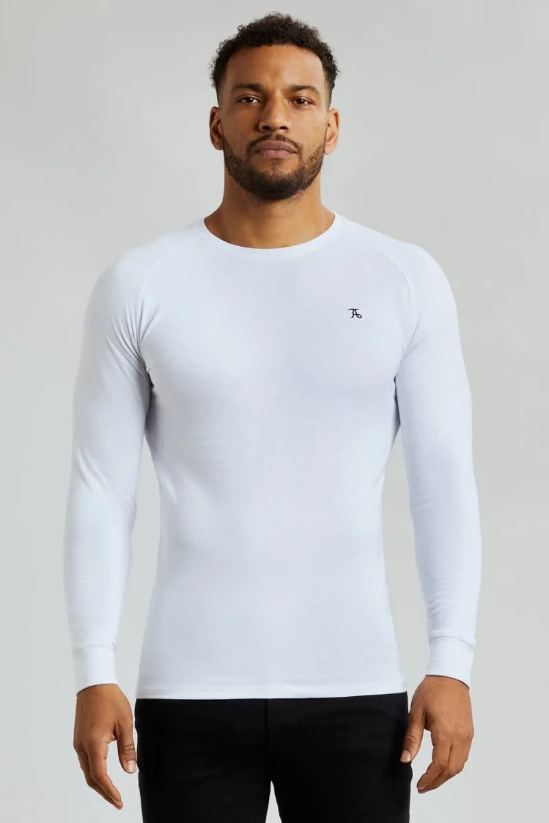 Pique T-Shirt (LS) In White