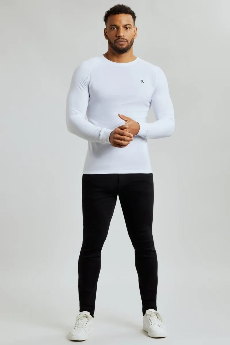 Pique T-Shirt (LS) In White