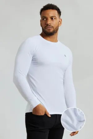 Pique T-Shirt (LS) In White
