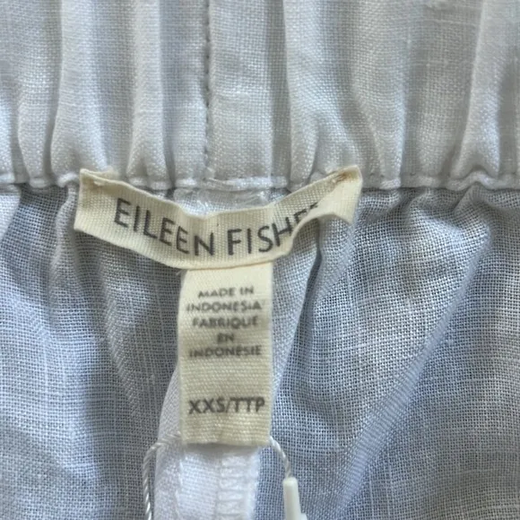 Please Read. Eileen Fisher Organic Linen Shorts.