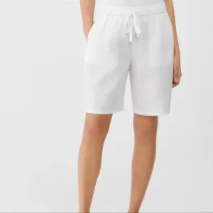 Please Read. Eileen Fisher Organic Linen Shorts.