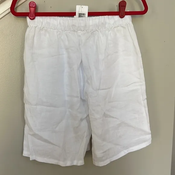 Please Read. Eileen Fisher Organic Linen Shorts.