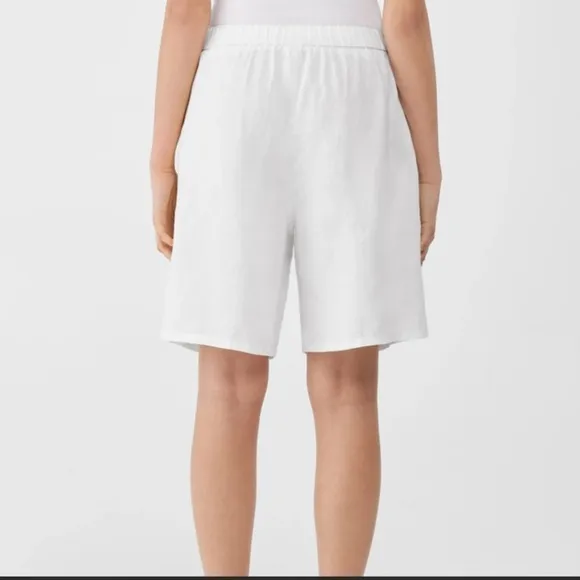 Please Read. Eileen Fisher Organic Linen Shorts.