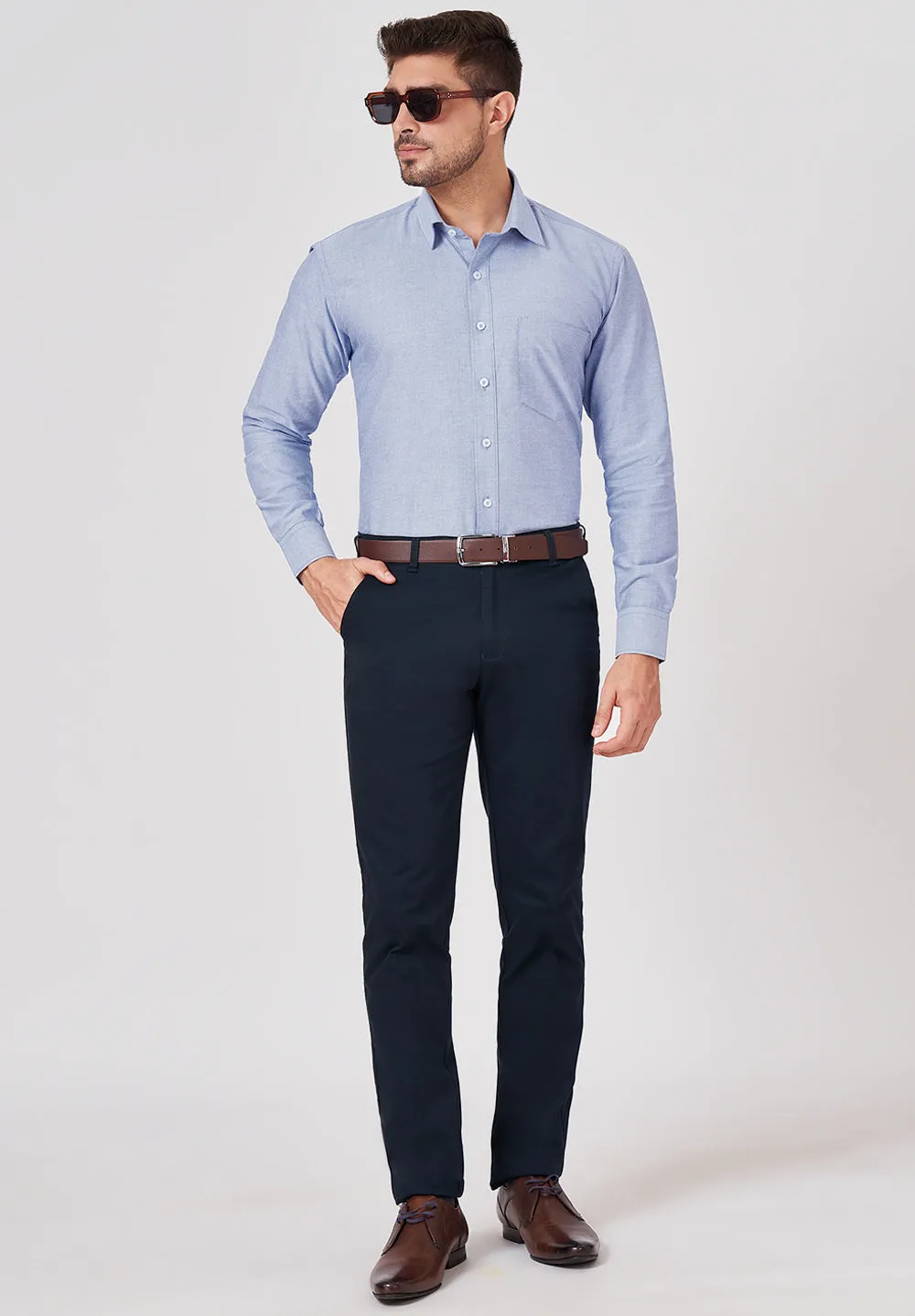 Pure Cotton Formal-regular Fit Shirt - 35927