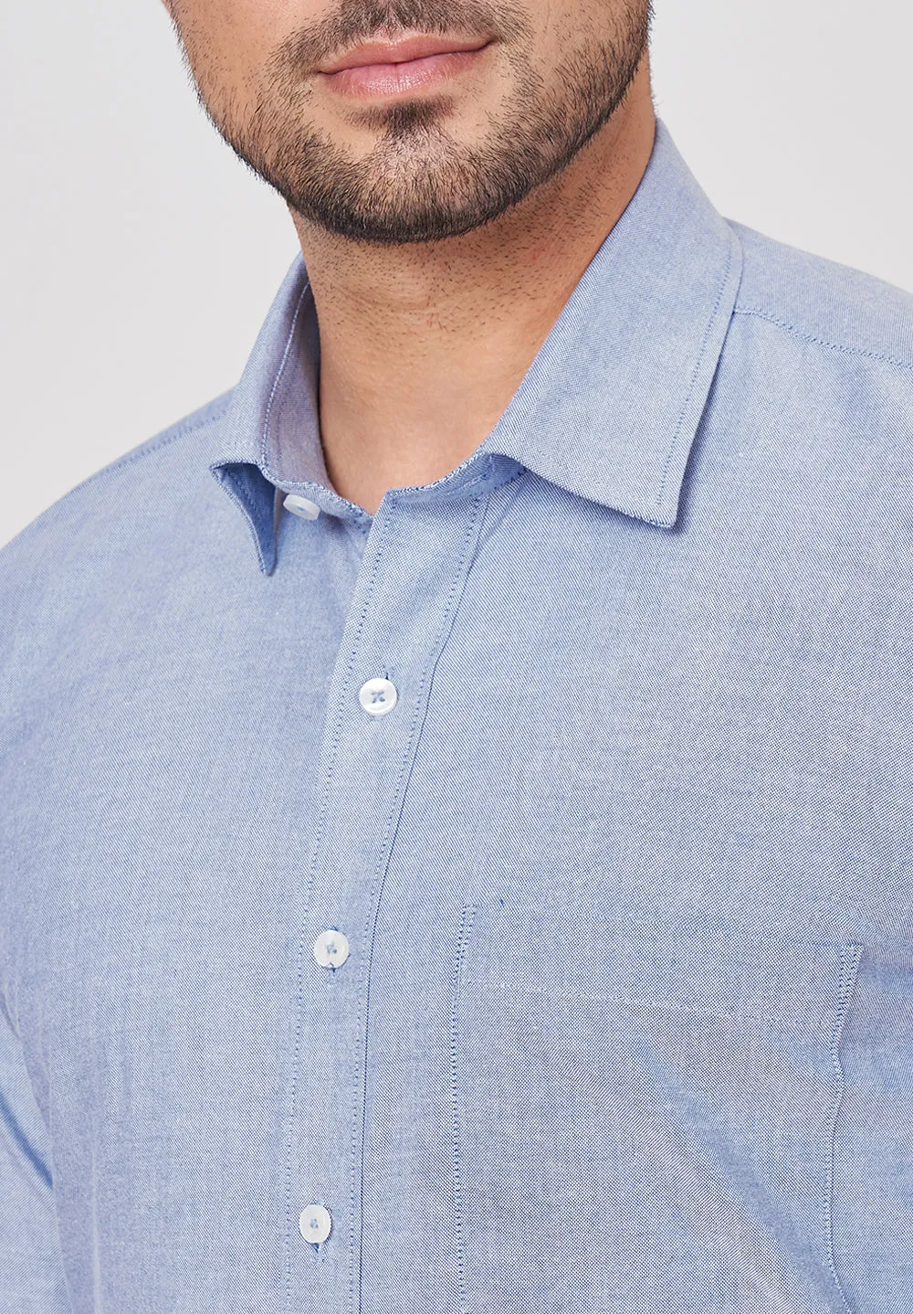 Pure Cotton Formal-regular Fit Shirt - 35927