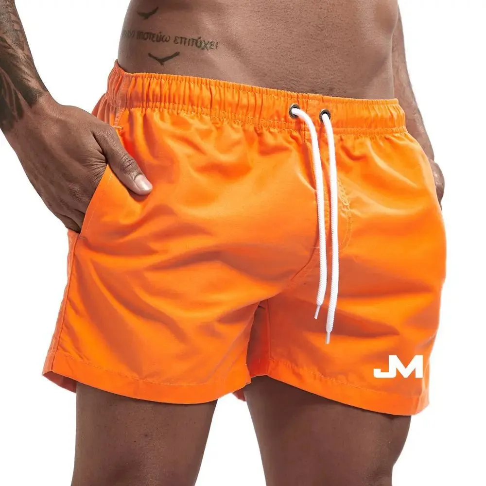 Quick drying, mid-length beach shorts