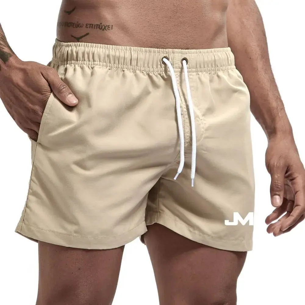 Quick drying, mid-length beach shorts