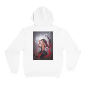 " Scorpio" Basic Hoodie White/Black