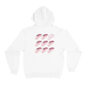 "Apple" Basic Hoodie White