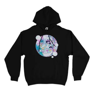 "Bass Time" Basic Hoodie Black/White