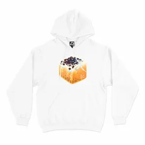 "Boba Cube" Basic Hoodie White