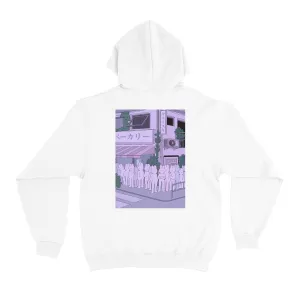"Bunnies in Line" Basic Hoodie White/Black/Beige