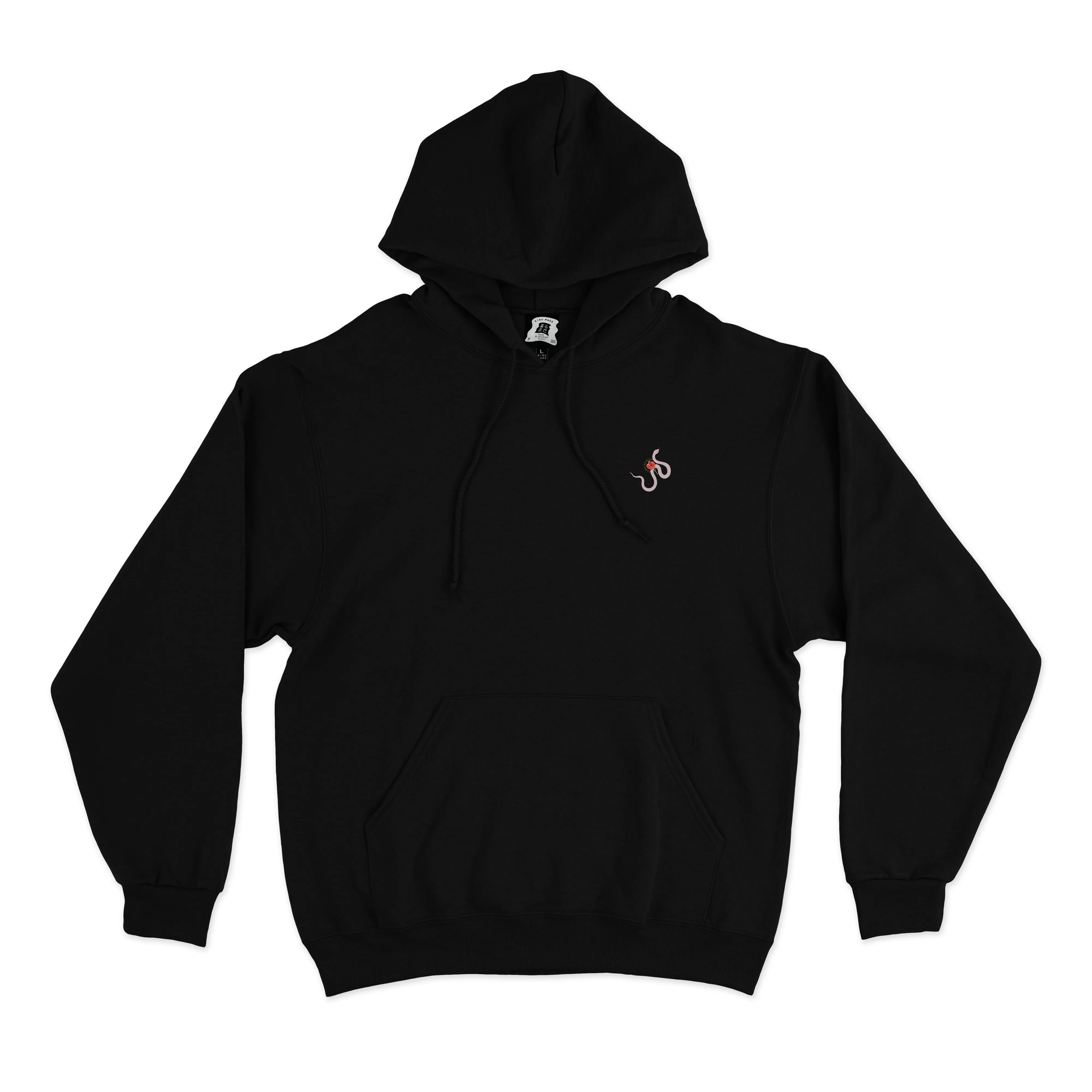 "Candy" Basic Hoodie Black/White