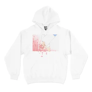 "Cherry Blossom" Basic Hoodie White