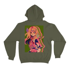 "Crystals" Fleece Hoodie Khaki