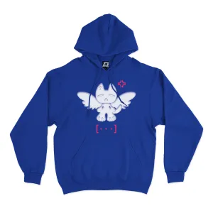 "Dismeow" Fleece Hoodie Cobalt Blue