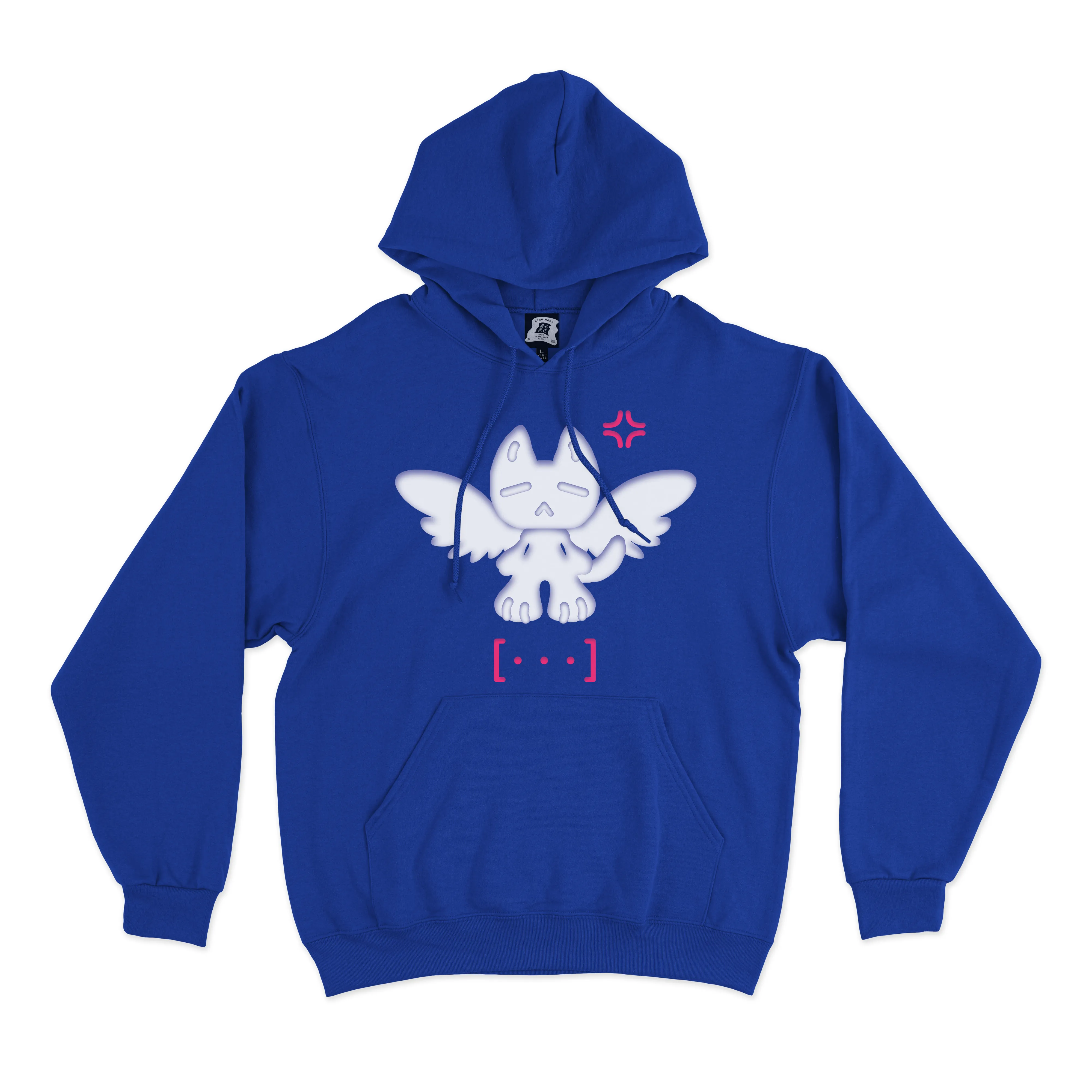 "Dismeow" Fleece Hoodie Cobalt Blue